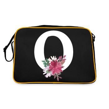 Lettre o floral - Sac Retro - noir/or - Dos