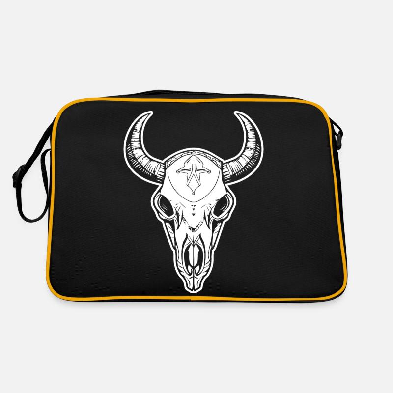 Cow Skull Boho Retro Bag
