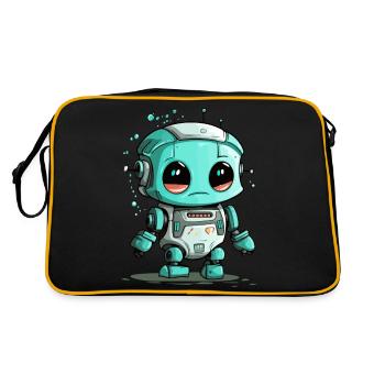 Tok le petit robot - Sac Retro - noir/or - Dos