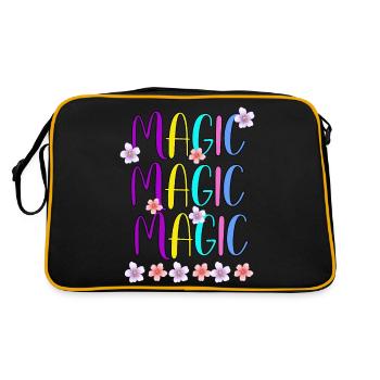 Couleurs MAGIC Words Design - Sac Retro - noir/or - Dos