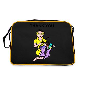 money - Retro Bag - black/gold - Back