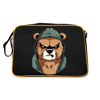 Zou l'ours en colère - Sac Retro - noir/or - Dos