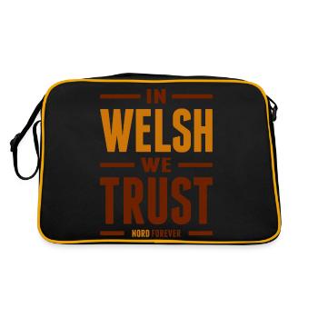 In Welsh we trust - Sac Retro - noir/or - Dos