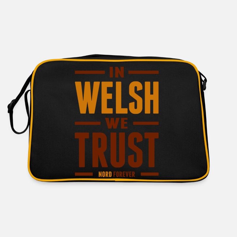 In Welsh we trust - Sac Retro - noir/or