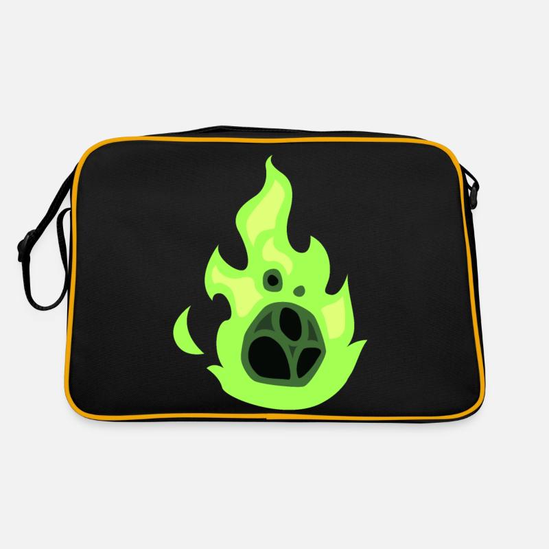 boule de feu verte Sac Retro