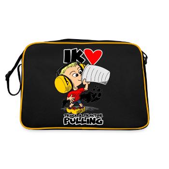1220 TP couleur garçon - Sac Retro - noir/or - Dos