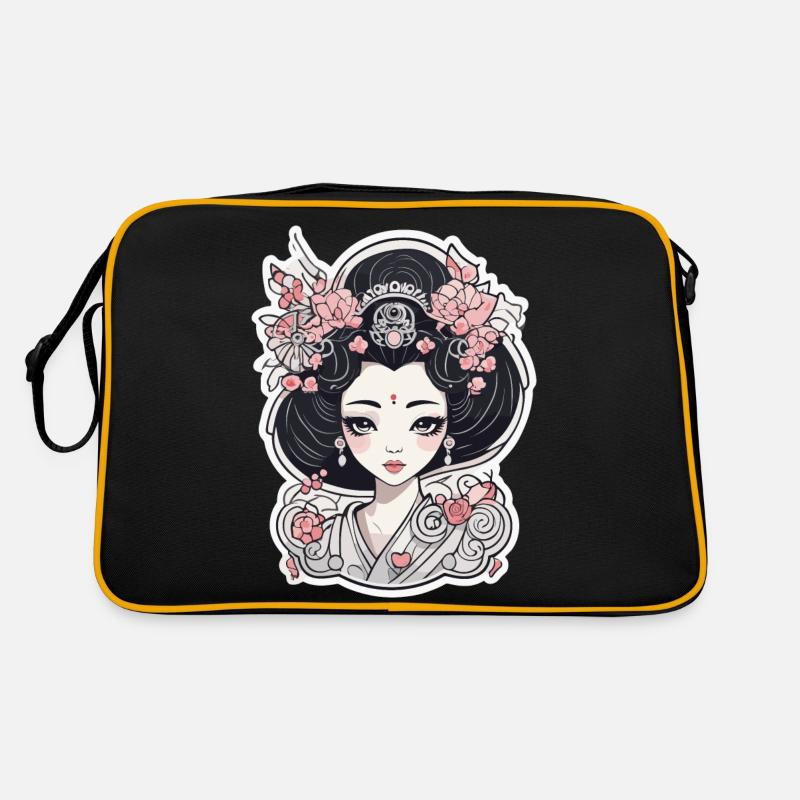 Geisha - Sac Retro - noir/or