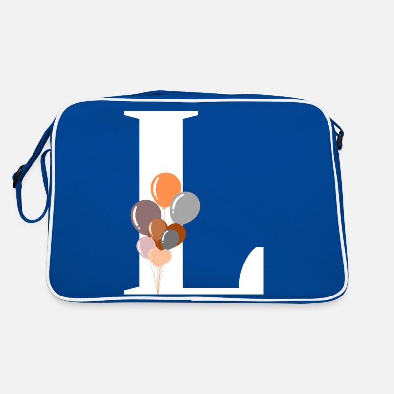 Buchstabe l Geburtstagsballon Retro Tasche