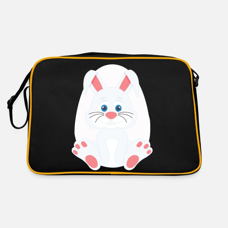 Lapin de Pâques mignon et œuf Sac Retro