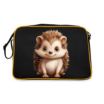mignon petit hérisson - Sac Retro - noir/or - Dos