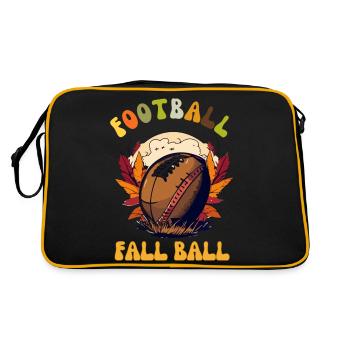 Le football américain tombe amoureux de la famille - Sac Retro - noir/or - Dos