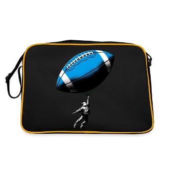 Jeune ballon de football américain StreetArt Banksy - Sac Retro - noir/or - Dos