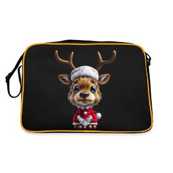 Renne de Noël - Sac Retro - noir/or - Dos