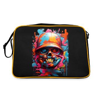 Graffiti style3 - Retro Bag - black/gold - Back
