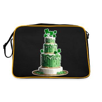 Gâteau d’anniversaire / Gâteau / Joyeux anniversaire / Gâteau - Sac Retro - noir/or - Dos
