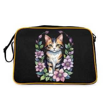 Clématite Kitty Cat - Sac Retro - noir/or - Dos