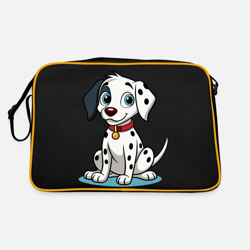 Curious Dalmatian Tilting Head Art Retro Bag