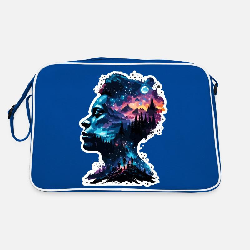 Silhouette / Forest / Portrait / Trees / Person Retro Bag