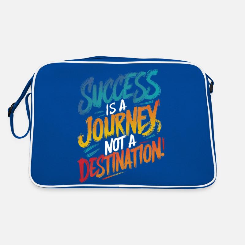 SUCCESS IS A JOURNEY NOT A DESTINATION, QUOTE Retro Bag