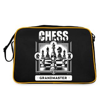 Chess Grandmaster Tactical Board - Retro Bag - black/gold - Back