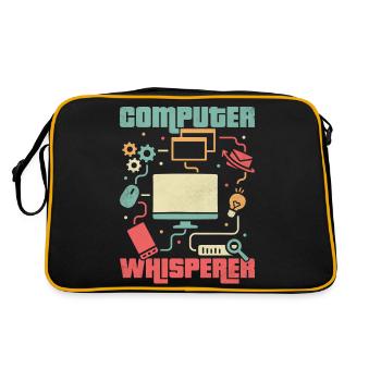 Don't Worry I'm From Tech Support IT Sysadmin Comp - Retro Bag - black/gold - Back