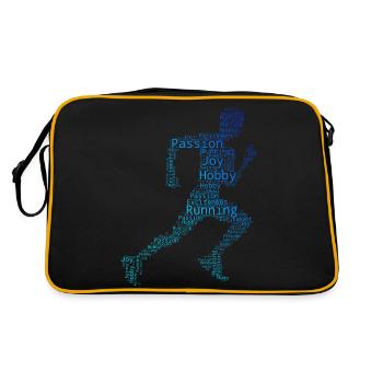 Laufen Running Joggen Jogging Rennen Cross Country - Sac Retro - noir/or - Dos