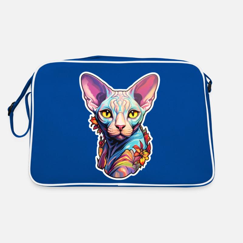Sphynx-Katzenkopf Retro Tasche