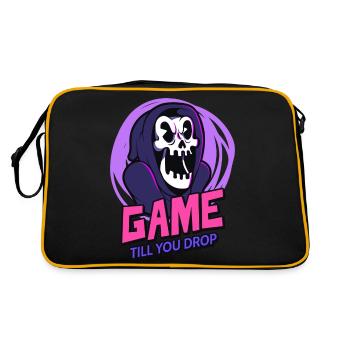 Game Till You Drop - Retro Bag - black/gold - Back