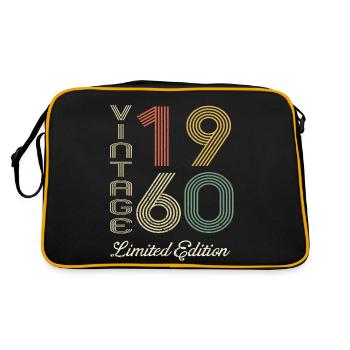 1960 Anniversaire Né en 1960 vintage Rétro. Editio - Sac Retro - noir/or - Dos