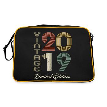 2019 Anniversaire Né en 2019 vintage Rétro. Editio - Sac Retro - noir/or - Dos