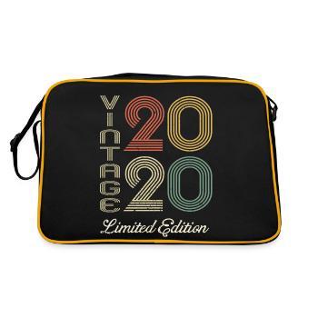2020 Anniversaire Né en 2020 vintage Rétro. Editio - Sac Retro - noir/or - Dos