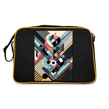 Symphonie géométrique - Sac Retro - noir/or - Dos