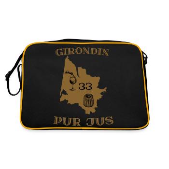 Girondin pur jus - Sac Retro - noir/or - Dos