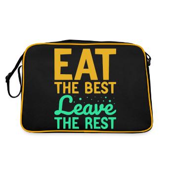 Eat the Best - Retro Bag - black/gold - Back