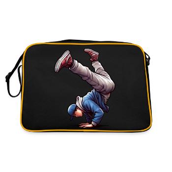 Style De Danse Breakdance - Sac Retro - noir/or - Dos