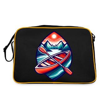 Bateau Canoe - Sac Retro - noir/or - Dos