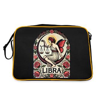Libra Birthday Fairy - Retro Bag - black/gold - Back