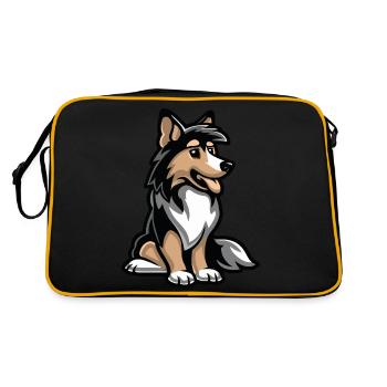 Dog Comic - Retro Bag - black/gold - Back