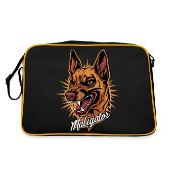 Maligator - Retro Bag - black/gold - Back