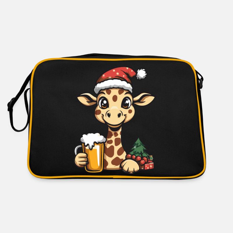 Bière de Noël Girafe Sac Retro