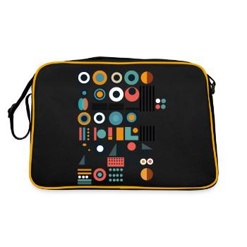 Design « Symphonie colorée » - Sac Retro - noir/or - Dos