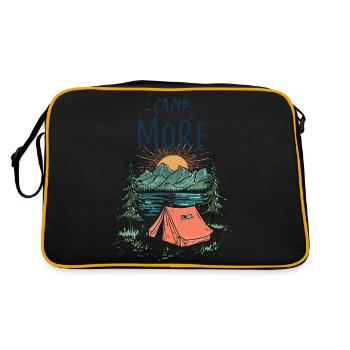 Camp Mehr - Retro Tasche - Schwarz/Gold - Hinten