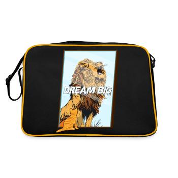 Rêve Grand Chat Lion - Sac Retro - noir/or - Dos