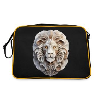Signe du zodiaque Lion - Sac Retro - noir/or - Dos