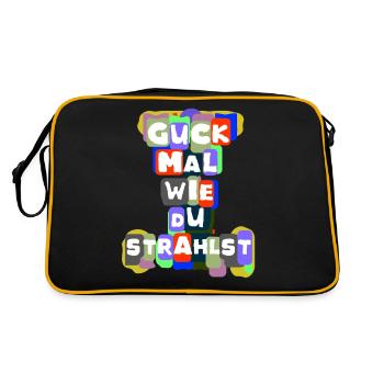 Pour l’amour et pour aimer - Sac Retro - noir/or - Dos