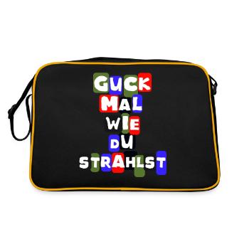 Heureux pour l’amour et pour aimer - Sac Retro - noir/or - Dos