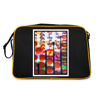 Design inspiré du Japon - Sac Retro - noir/or - Dos