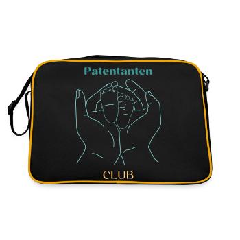 Patentanten Club - Retro Tasche - Schwarz/Gold - Hinten