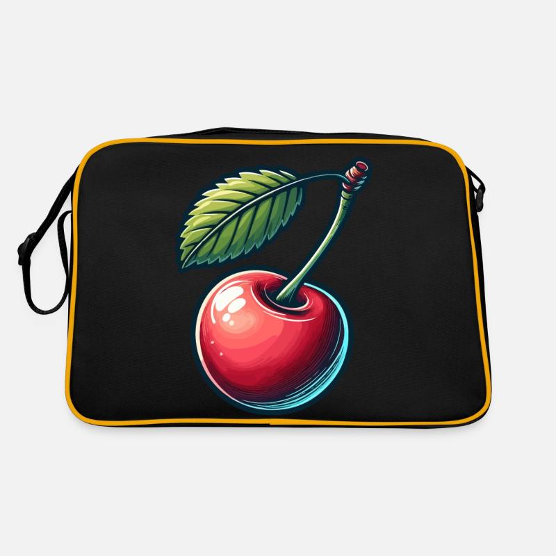 Vogel-Kirsche Retro Tasche