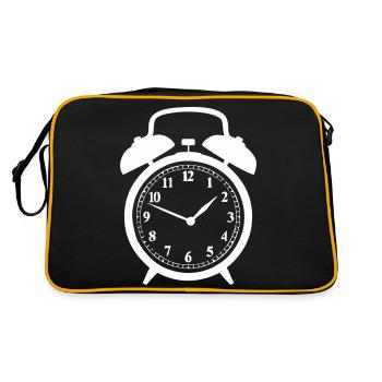 alarm clock - Retro Bag - black/gold - Back